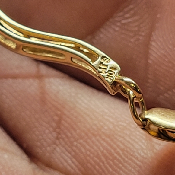 Real! 10kt Gold & Diamonds Tennis Bracelet - Picture 5 of 11